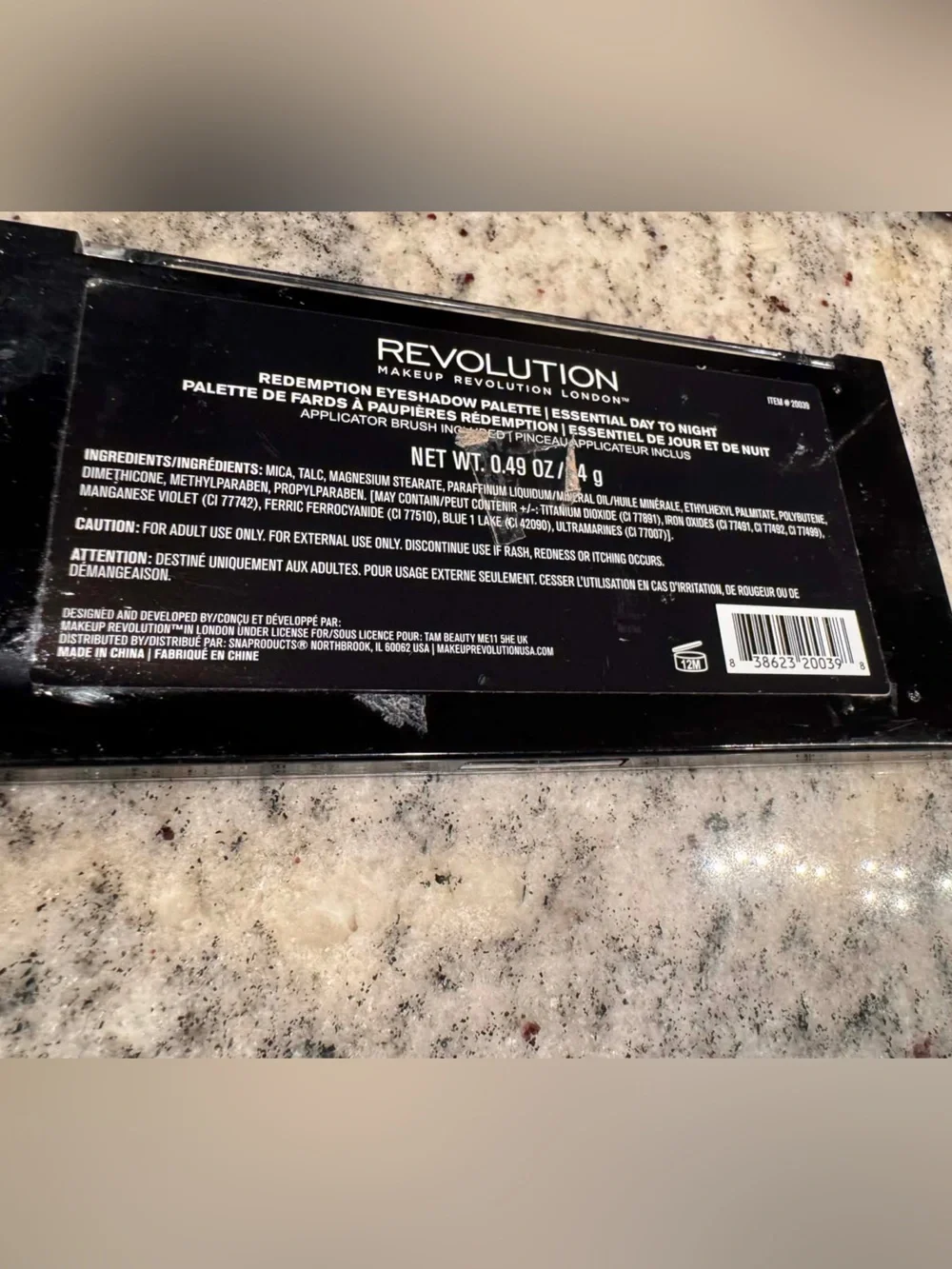 Revolution Shimmer Eyeshadow Palette — Pink, Gold, Purple, Blue, Silver